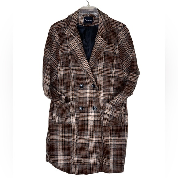 Chou Yatou - Notched Collar Double Breasted Wool Blend Over Coat. Size XL GUC - Picture 3 of 8